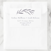 étiquette d'adresse de retour de courroie moderne (Sac)