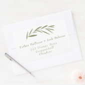 étiquette d'adresse de retour de courroie moderne (Enveloppe)