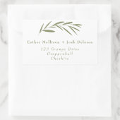 étiquette d'adresse de retour de courroie moderne (Sac)