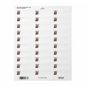 Étiquette d'adresse de retour de couverture de Tru (Feuille entière)
