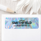 Étiquette d'adresse de retour de dégradé de couleu (En situation)