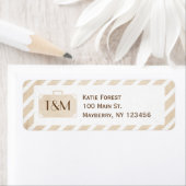 Étiquette d'adresse de retour de destination vinta (En situation)