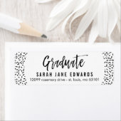 Étiquette d'adresse de retour de diplôme fièrement (En situation)