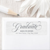Étiquette d'adresse de retour de diplôme renforcée (En situation)