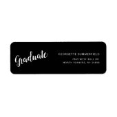 Étiquette d'adresse de retour de fête de remise de (Devant)