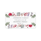 étiquette d'adresse de retour de fête des berges d (Devant)