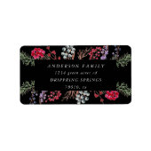 étiquette d'adresse de retour de fête des berges d (Devant)