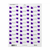 Étiquette d'adresse de retour de fleurs de soleil  (Feuille entière)