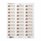 Étiquette d'adresse de retour de grange (Feuille entière)