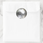 Étiquette d'adresse de retour de la balle disco ci (Sac)