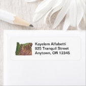 Étiquette d'adresse de retour de la carte de l'Ore (En situation)