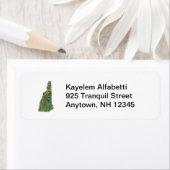 Étiquette d'adresse de retour de la carte New Hamp (En situation)