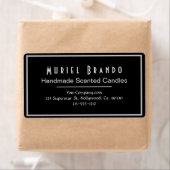 Étiquette d'adresse de retour de la Elegant Candle (En situation)
