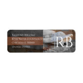 Étiquette d'adresse de retour de la fontaine Drago (Devant)