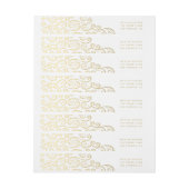 Étiquette d'adresse de retour de la lettre de jour (Feuille)