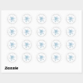 Étiquette d'adresse de retour de l'aquarelle (Feuille)