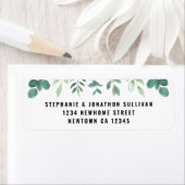 Étiquette d'adresse de retour de l'aquarelle (En situation)