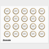 Étiquette d'adresse de retour de mariage formel no (Feuille)