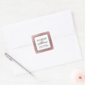 Étiquette d'adresse de retour de mariage moderne e (Enveloppe)