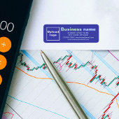 Étiquette d'adresse de retour de marque commercial