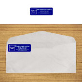 Étiquette d'adresse de retour de marque commercial