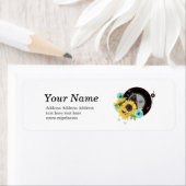 étiquette d'adresse de retour de musique pour adul (En situation)