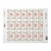 Étiquette d'adresse de retour de Noël (Feuille entière)