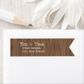 Étiquette d'adresse de retour de ruban Brown (En situation)