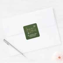 Étiquette d'adresse de retour de sceau d'enveloppe