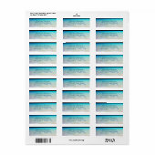 Étiquette d'adresse de retour de script de vie océ (Feuille entière)