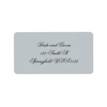 Étiquette d'adresse de retour de style vintage élé