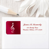 ÉTIQUETTE D'ADRESSE DE RETOUR DE TRABLE (En situation)