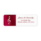 ÉTIQUETTE D'ADRESSE DE RETOUR DE TRABLE (Devant)