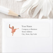 Étiquette d'adresse de retour de vacances de Nutcr (En situation)