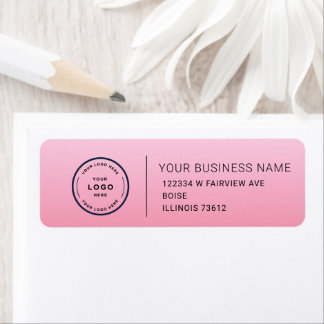 Étiquette d'adresse de retour d'entreprise personn