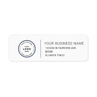 Étiquette d'adresse de retour d'entreprise personn