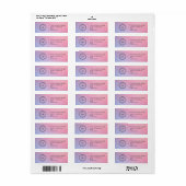 Étiquette d'adresse de retour d'entreprise personn (Feuille entière)