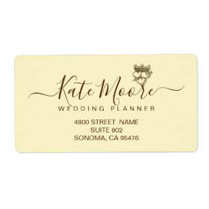 Étiquette d'adresse de retour d'entreprise Triple