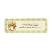 Étiquette d'adresse de retour des agriculteurs du  (Devant)