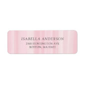 Étiquette d'adresse de retour des bandes d'aquarel (Devant)