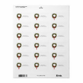 Étiquette d'adresse de retour des couronnes de vac (Feuille entière)