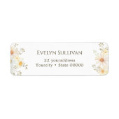 Étiquette d'adresse de retour des dattes (Devant)