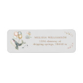 Étiquette d'adresse de retour des étoiles de balei (Devant)