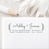 Étiquette d'adresse de retour des noms de script d (En situation)