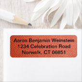 Étiquette d'adresse de retour des orifices (En situation)