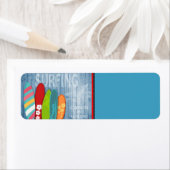 Étiquette d'adresse de retour des planches (En situation)