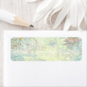 Étiquette d'adresse de retour des rouleaux françai (En situation)