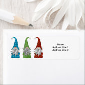 Étiquette d'adresse de retour des trois cadeaux de (En situation)