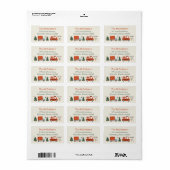 Étiquette d'adresse de retour d'illustration de No (Feuille entière)
