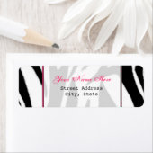 Étiquette D'Adresse De Retour D'Impression Et De R (En situation)